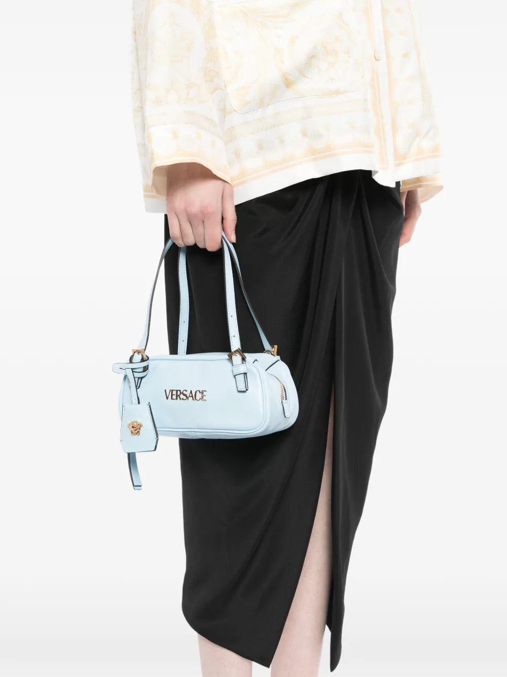 Versace Mini Tag Tote Bag — Same as shown — Size One Size — Side View