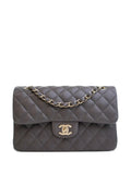 Chanel Pre Owned 2021 2025 Small Classic Lambskin Double Flap Shoulder Bag — Same as shown — Size One Size — Front View