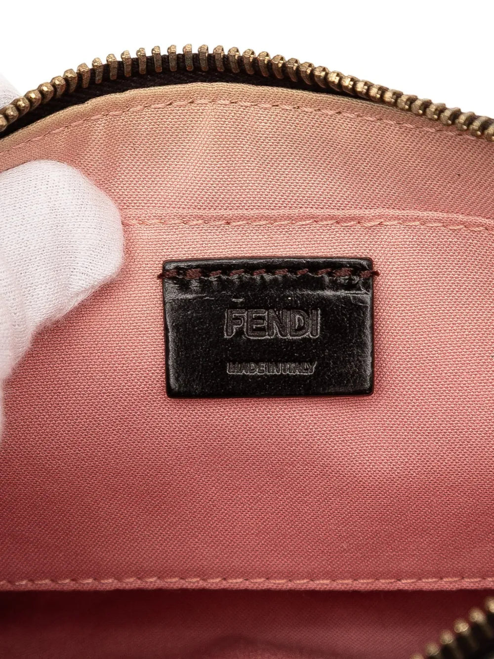 Fendi Pre Owned 2010 2025 Zucca Spalmati Chain Pochette Shoulder Bag — Same as shown — Size One Size — Lifestyle View