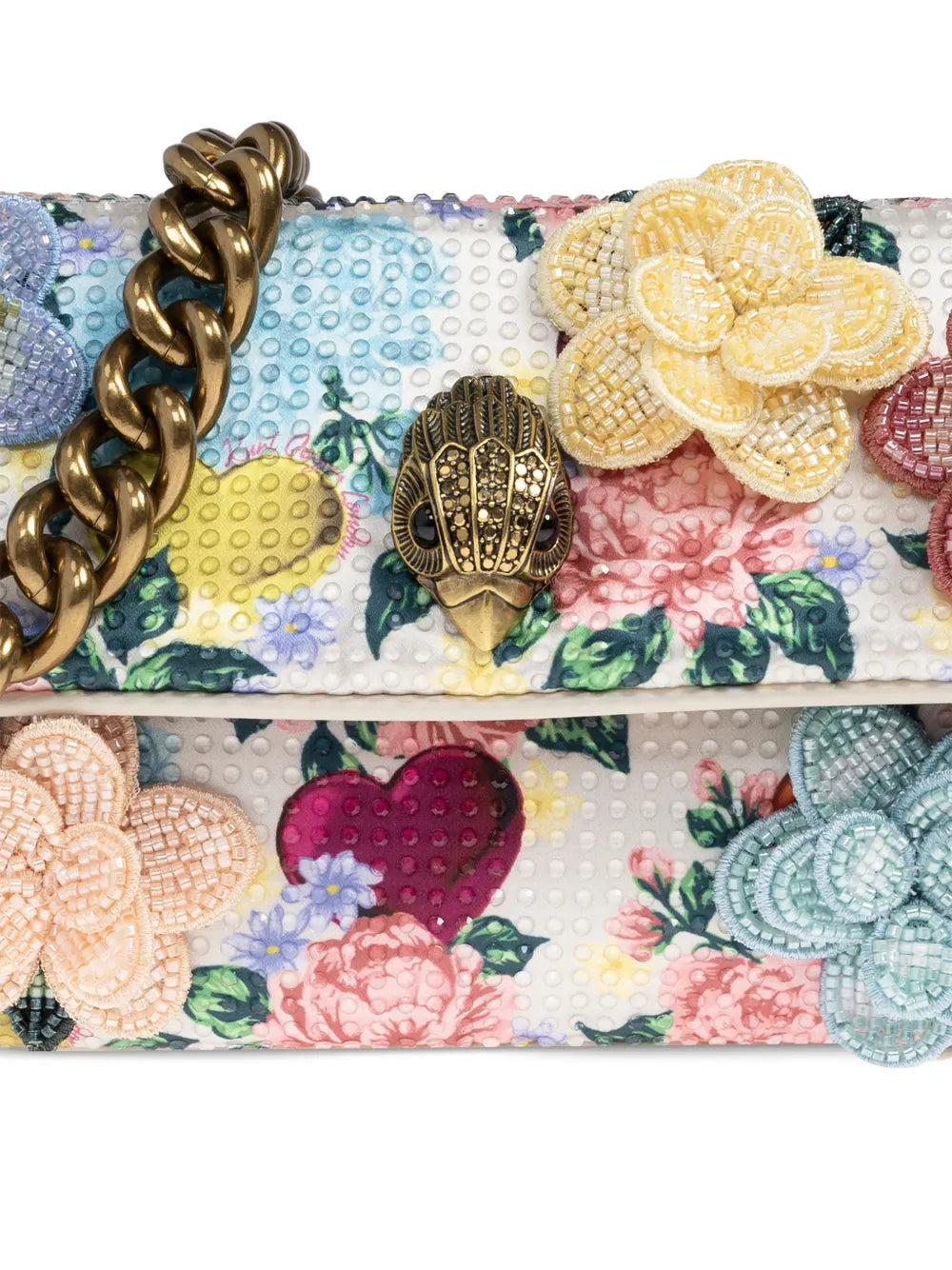 Kurt Geiger London Small Kensington Floral Applique Shoulder Bag — Same as shown — Size One Size — Detail View