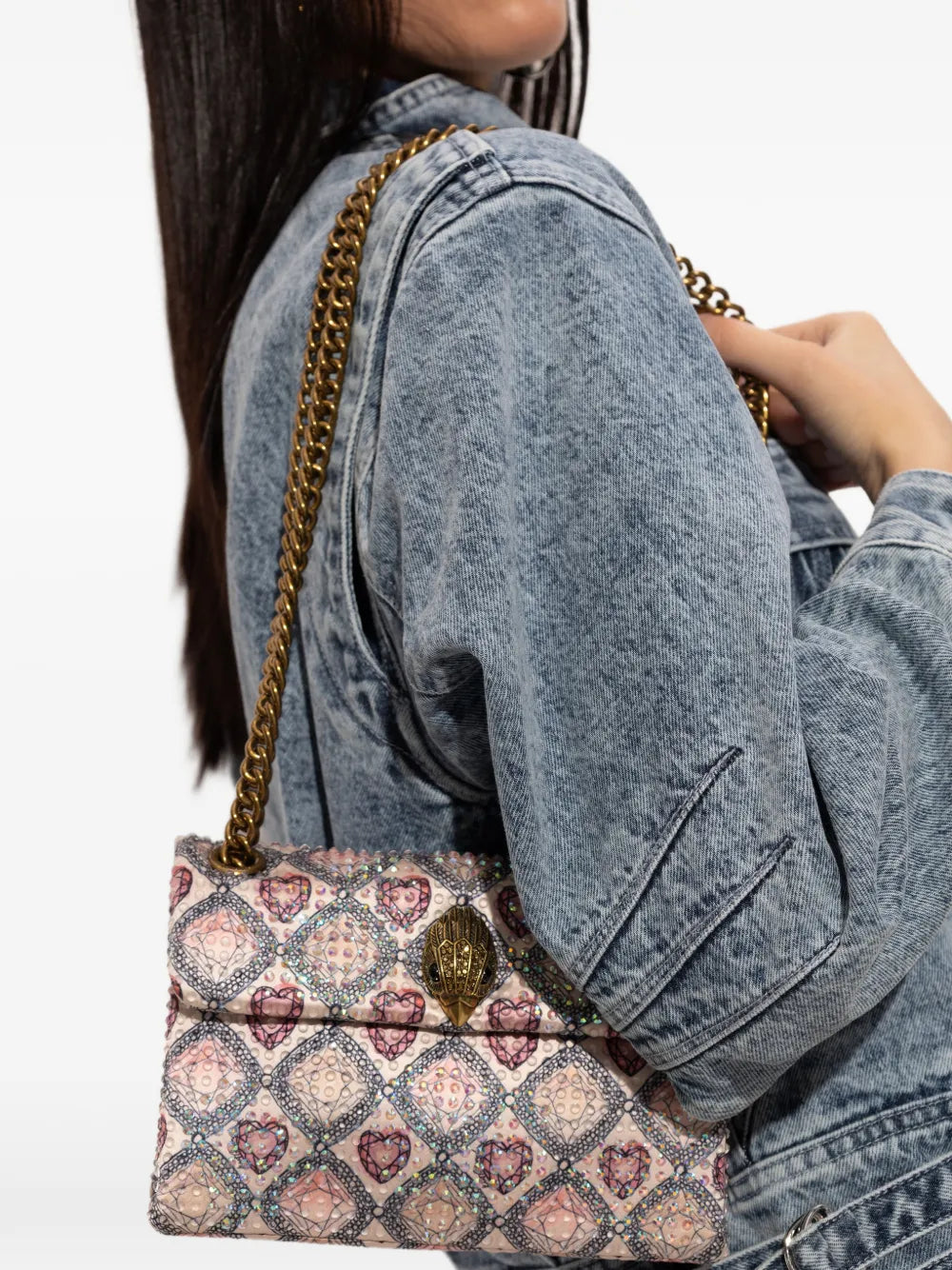 Kurt Geiger London Mini Kensington Chain Strap Mini Bag — Same as shown — Size One Size — Side View