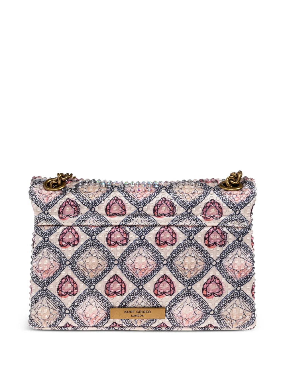 Kurt Geiger London Mini Kensington Chain Strap Mini Bag — Same as shown — Size One Size — Back View