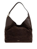 Furla Large Lara Suede Shoulder Bag — Same as shown — Size One Size — Front View