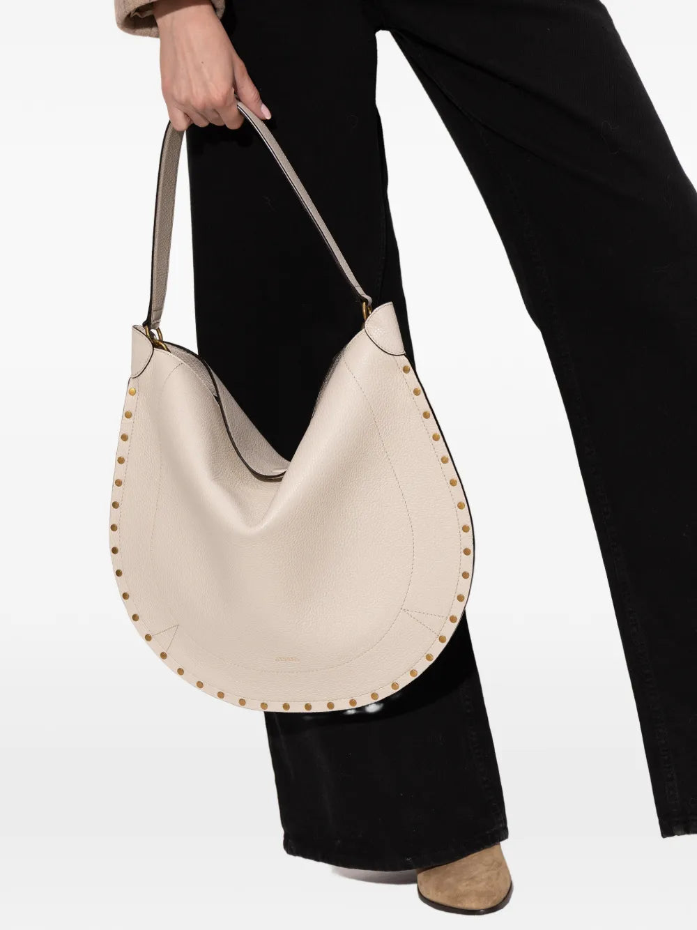 Isabel Marant Oskan Studded Shoulder Bag — Same as shown — Size One Size — Side View