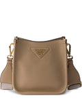 Prada Mini Logo Detail Leather Shoulder Bag — Same as shown — Size One Size — Front View