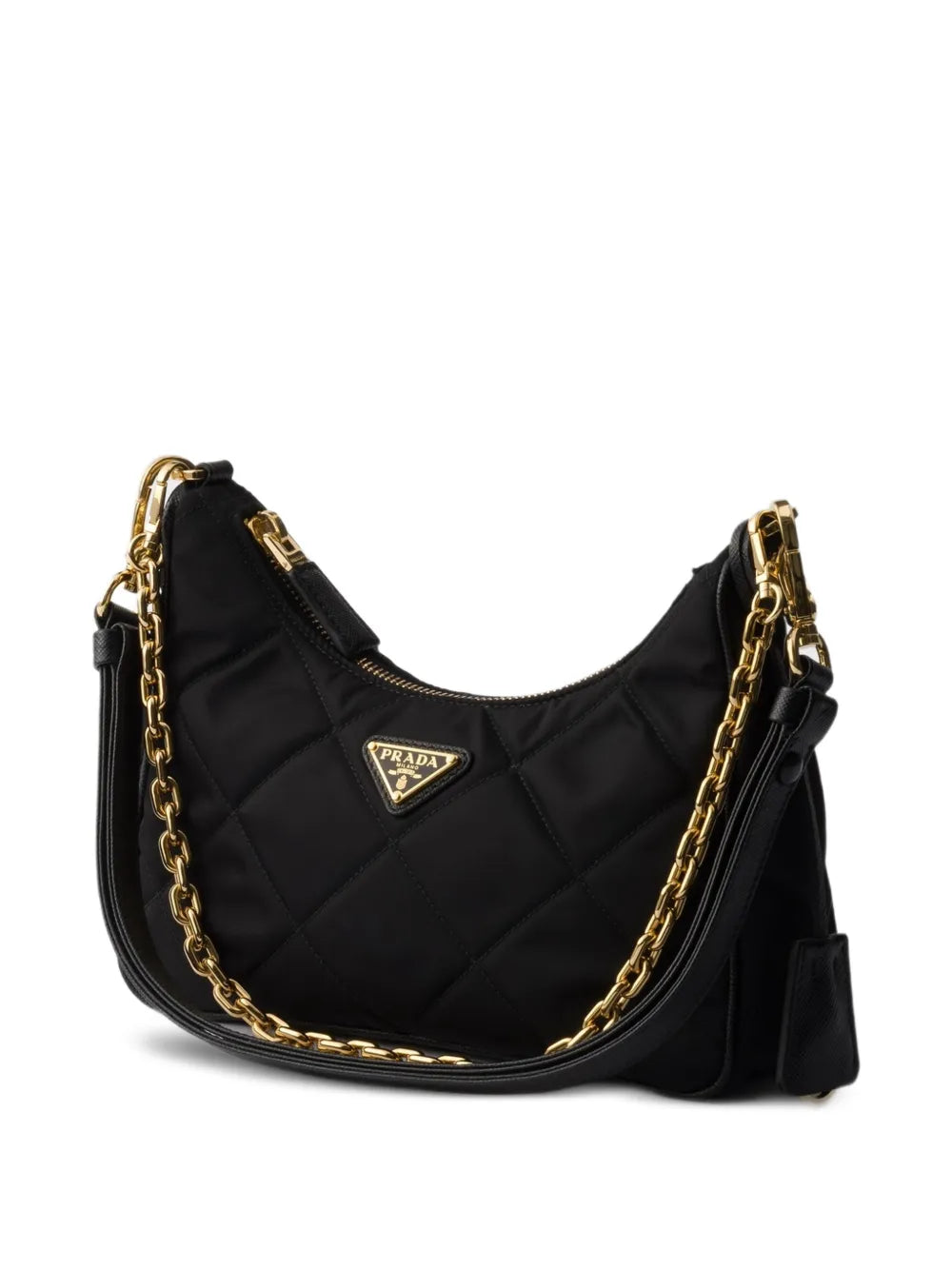 Prada Mini Re Edition Quilted Chain Shoulder Bag — Same as shown — Size One Size — Back View