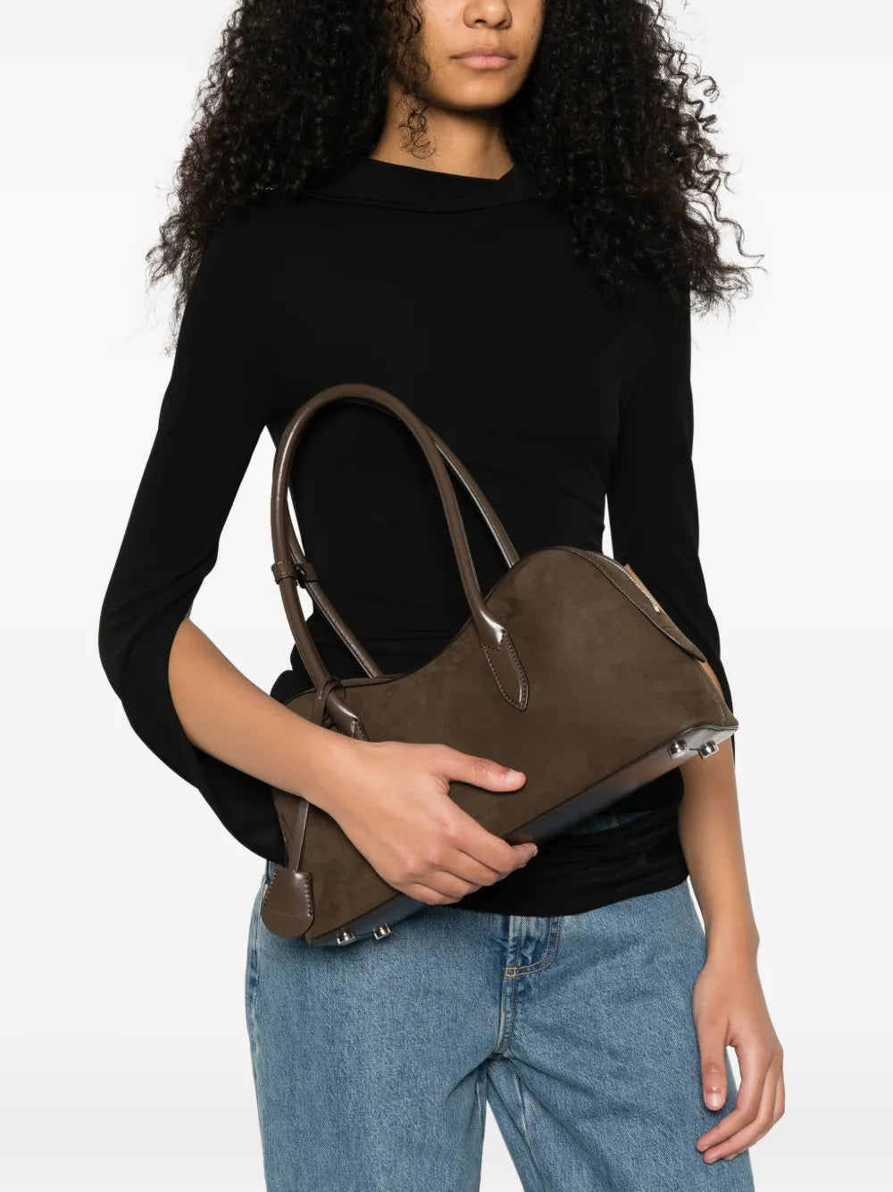 Stella Mccartney Ryder Padlock Shoulder Bag — Same as shown — Size One Size — Side View