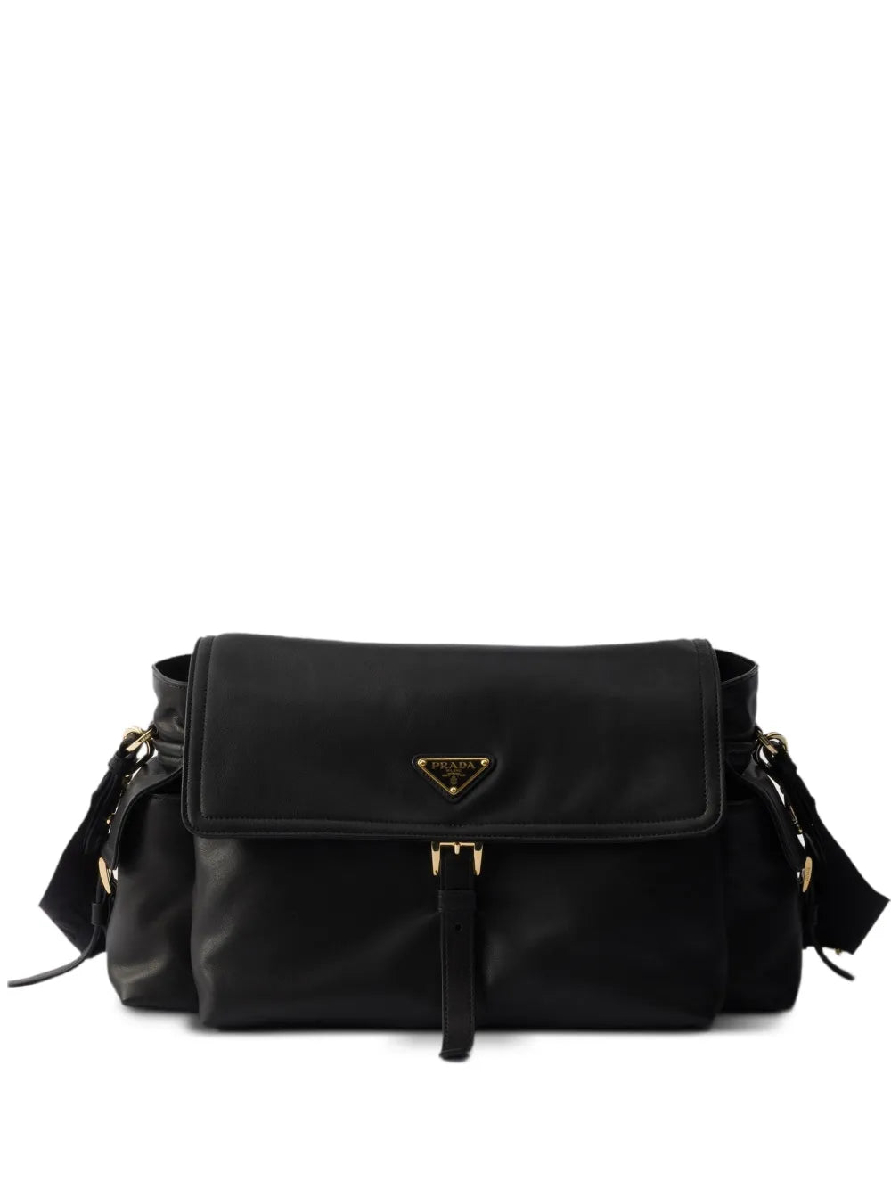 Prada Large Explore Leather Shoulder Bag — Same as shown — Size One Size — Front View