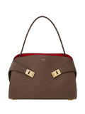Ferragamo Leather Shoulder Bag — Same as shown — Size One Size — Front View