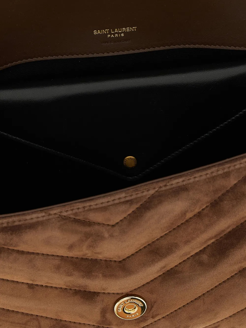 Saint Laurent Medium Lou Lou Quilted Matelasse Shoulder Bag — Same as shown — Size One Size — Top View