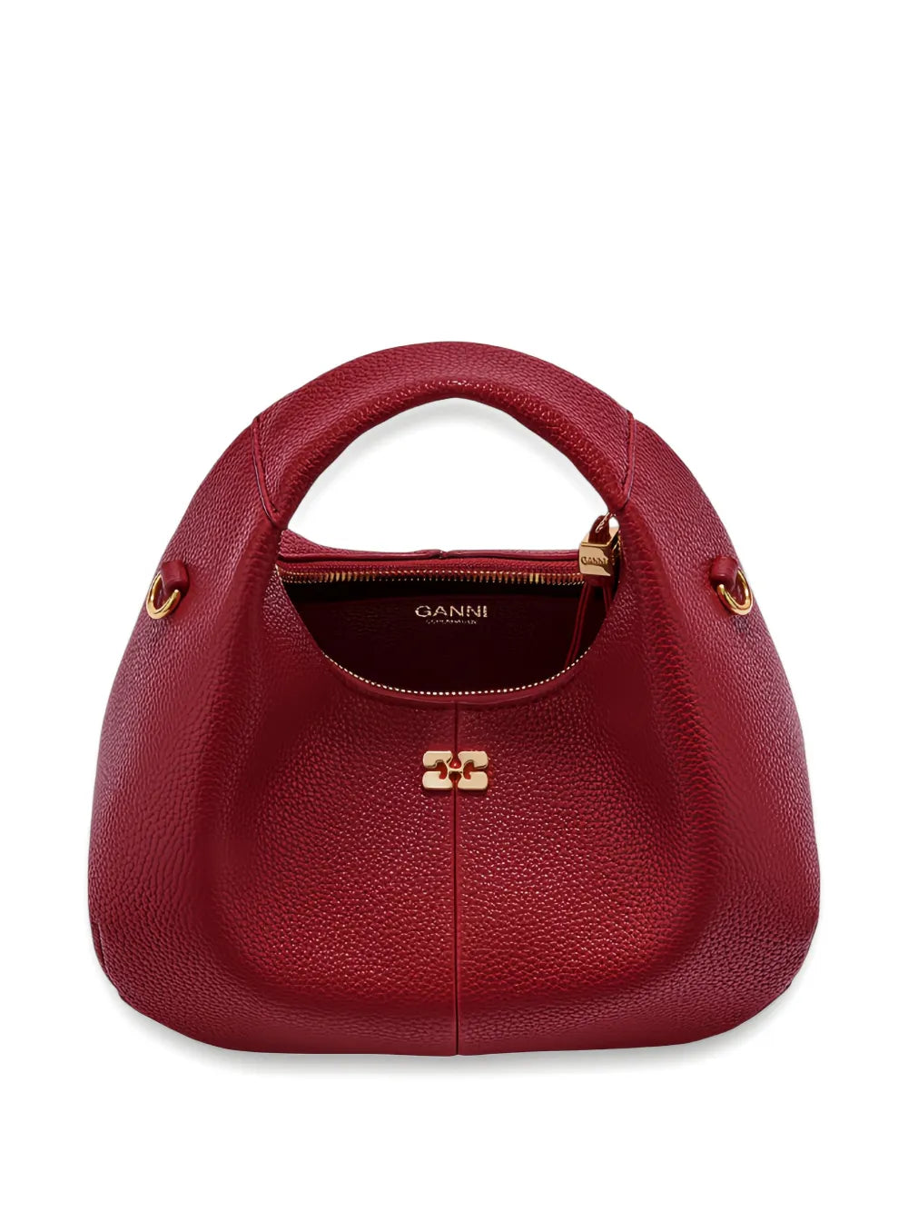 Ganni Logo Plaque Mini Bag — Same as shown — Size One Size — Back View
