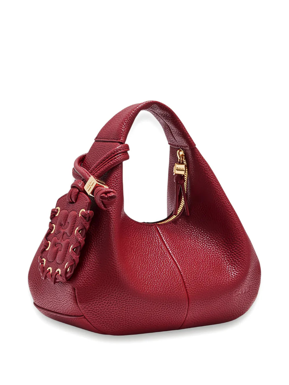Ganni Logo Plaque Mini Bag — Same as shown — Size One Size — Side View