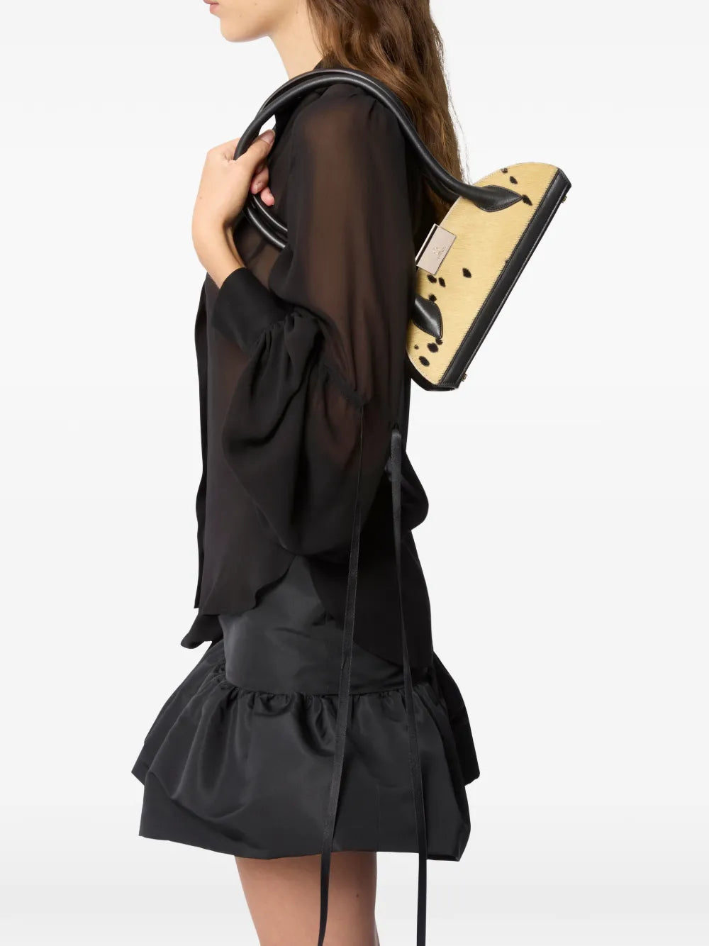 Nina Ricci Mini Le Bal Leather Shoulder Bag — Same as shown — Size One Size — Side View