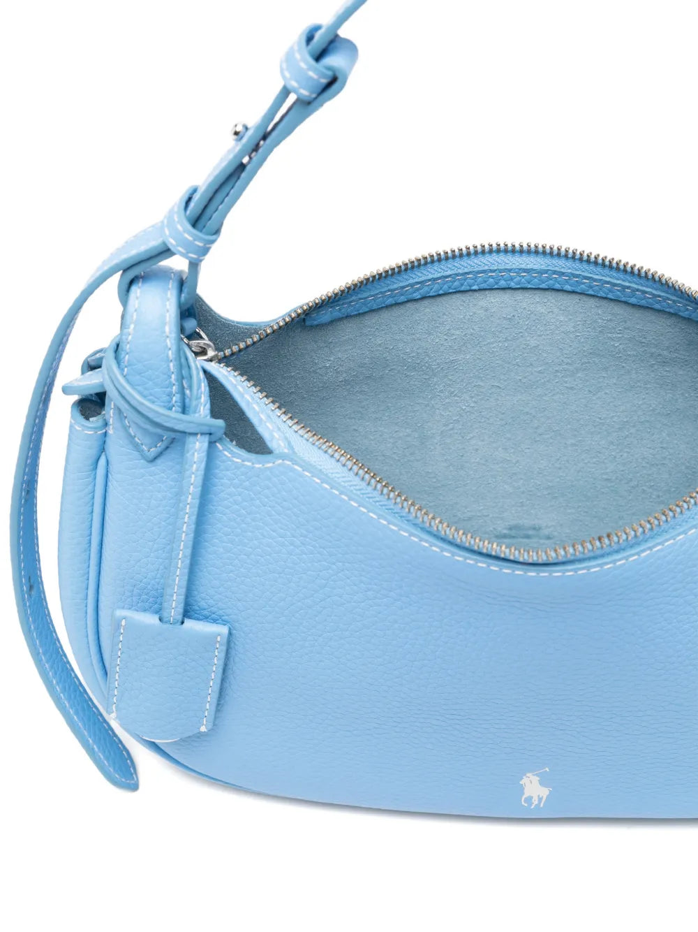 Polo Ralph Lauren Logo Print Pebbled Shoulder Bag — Same as shown — Size One Size — Detail View