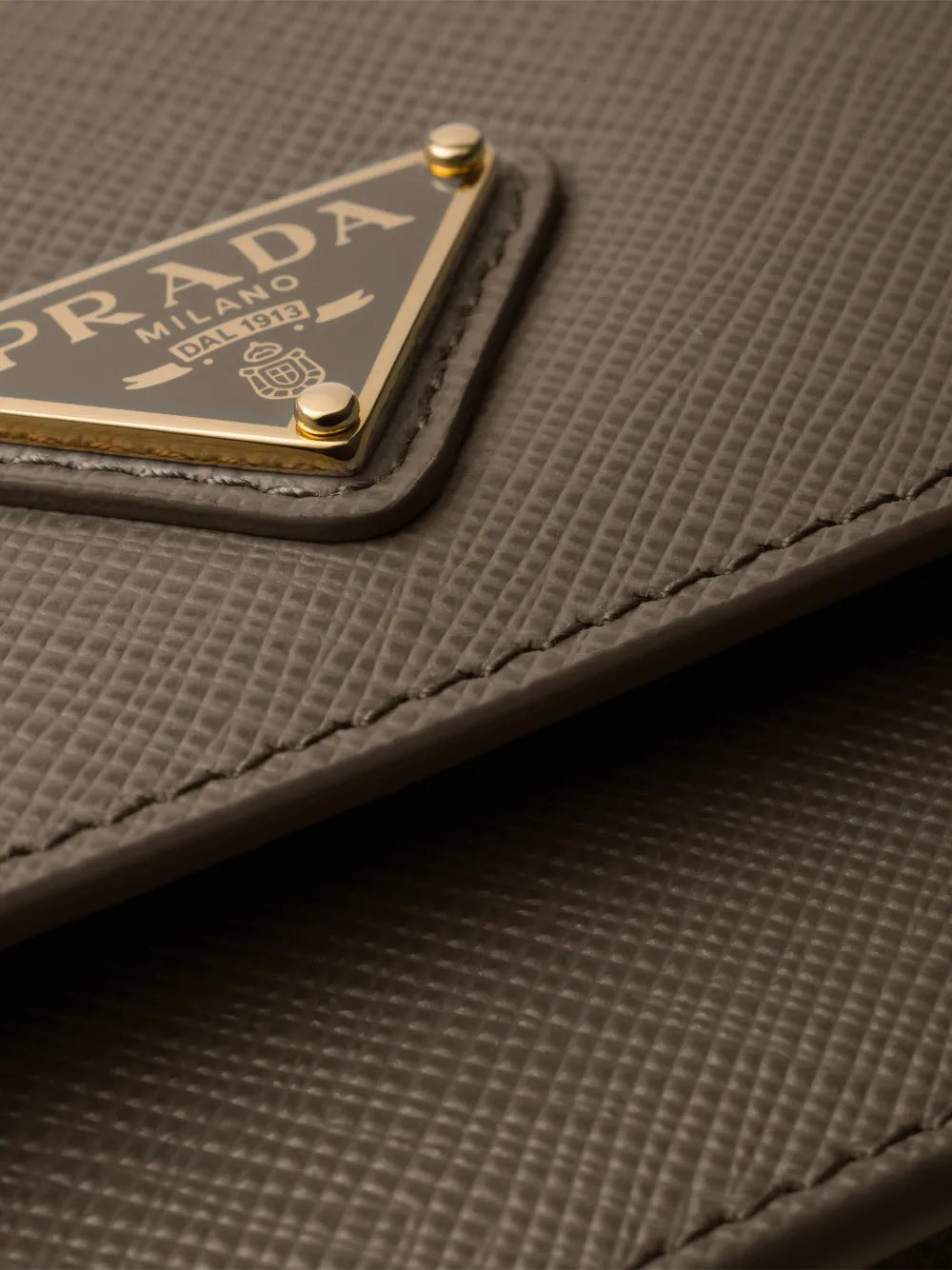 Prada Triangle Logo Leather Mini Bag — Same as shown — Size One Size — Top View