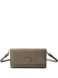 Prada Triangle Logo Leather Mini Bag — Same as shown — Size One Size — Front View
