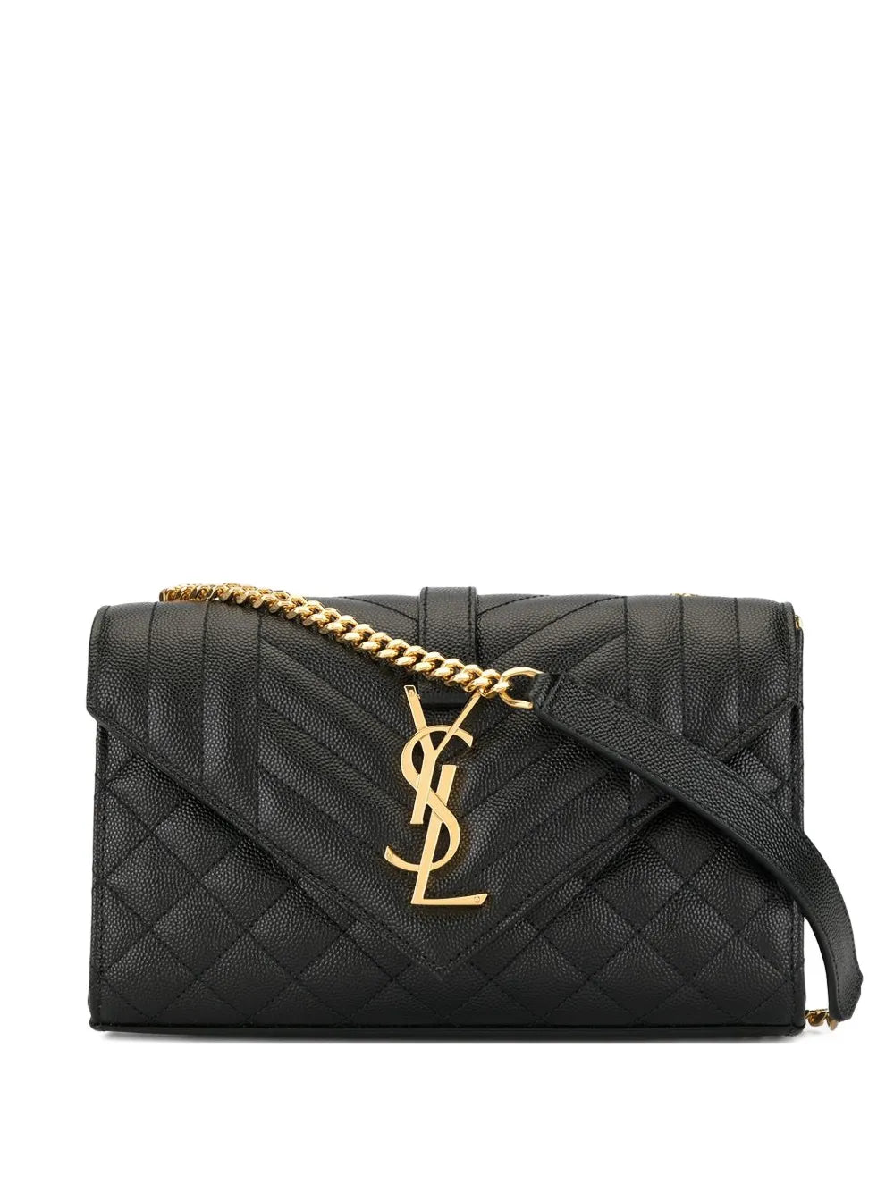 Saint Laurent Small Envelope Flap Shoulder Bag — Same as shown — Size One Size — Front View