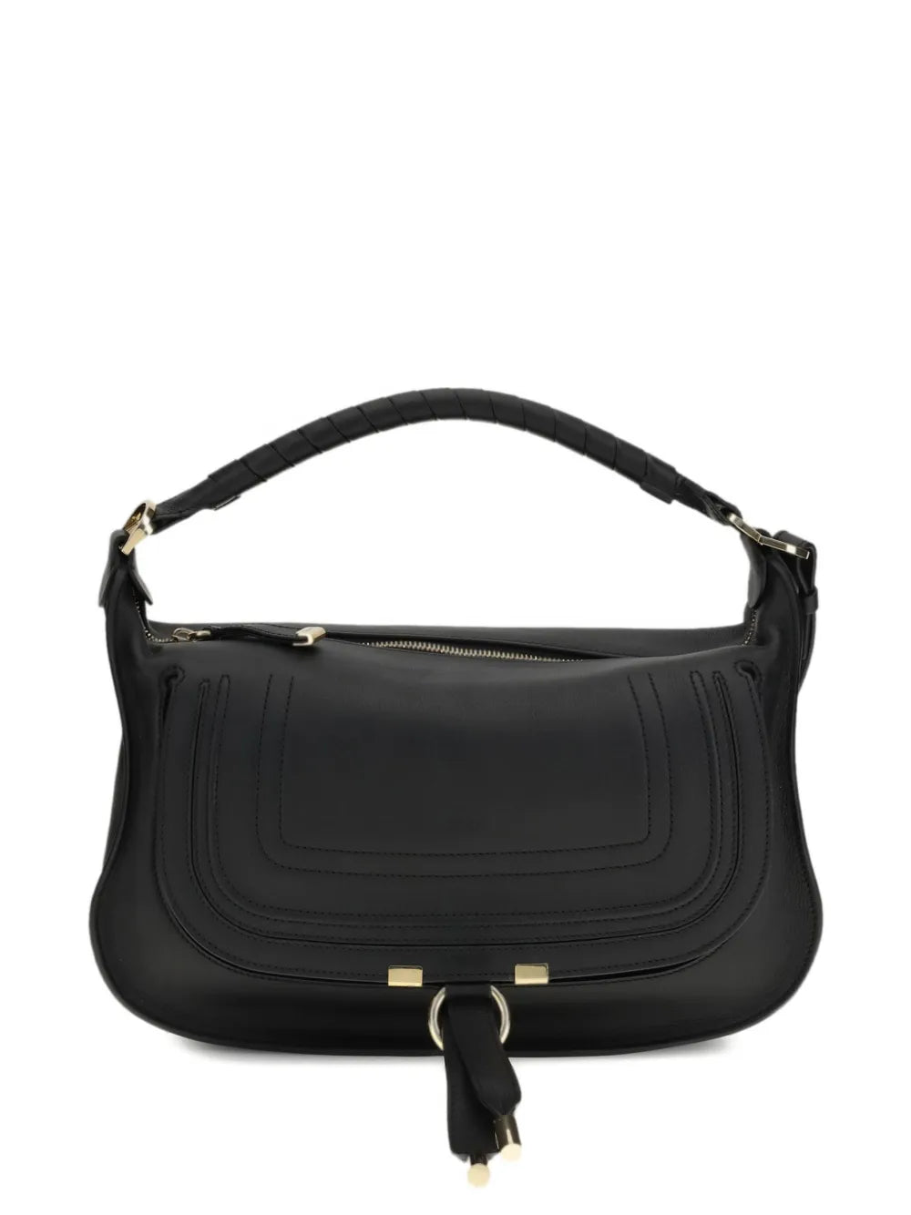 Chloe Small Marcie Leather Shoulder Bag — Same as shown — Size One Size — Front View