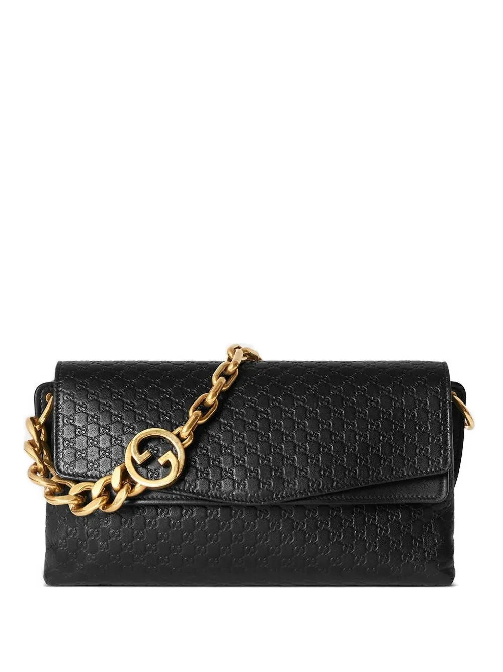 Gucci Medium Embossed Chain Shoulder Bag — Same as shown — Size One Size — Front View
