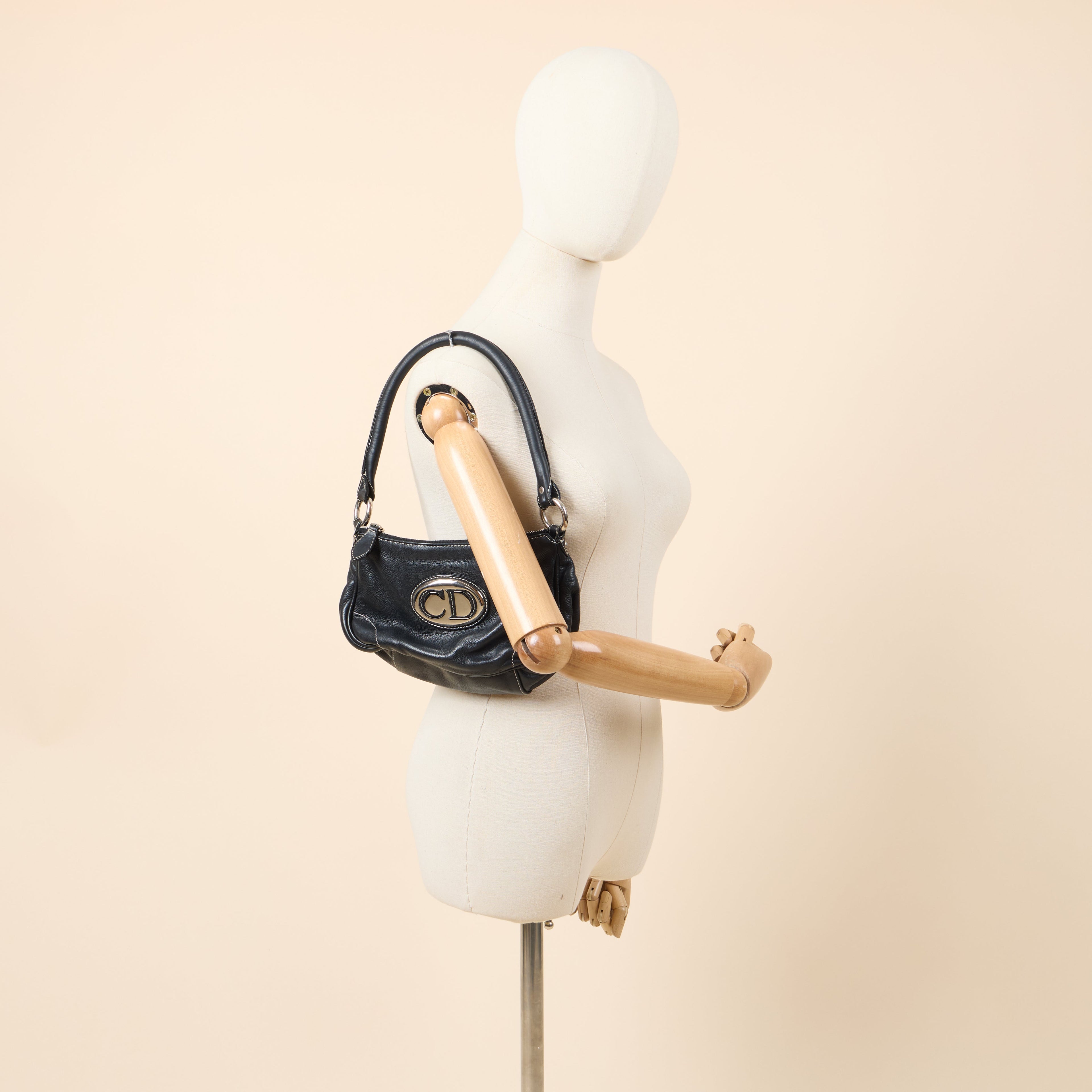 Christian Dior Shoulder Bag in Black, Leather — Alternate View 17