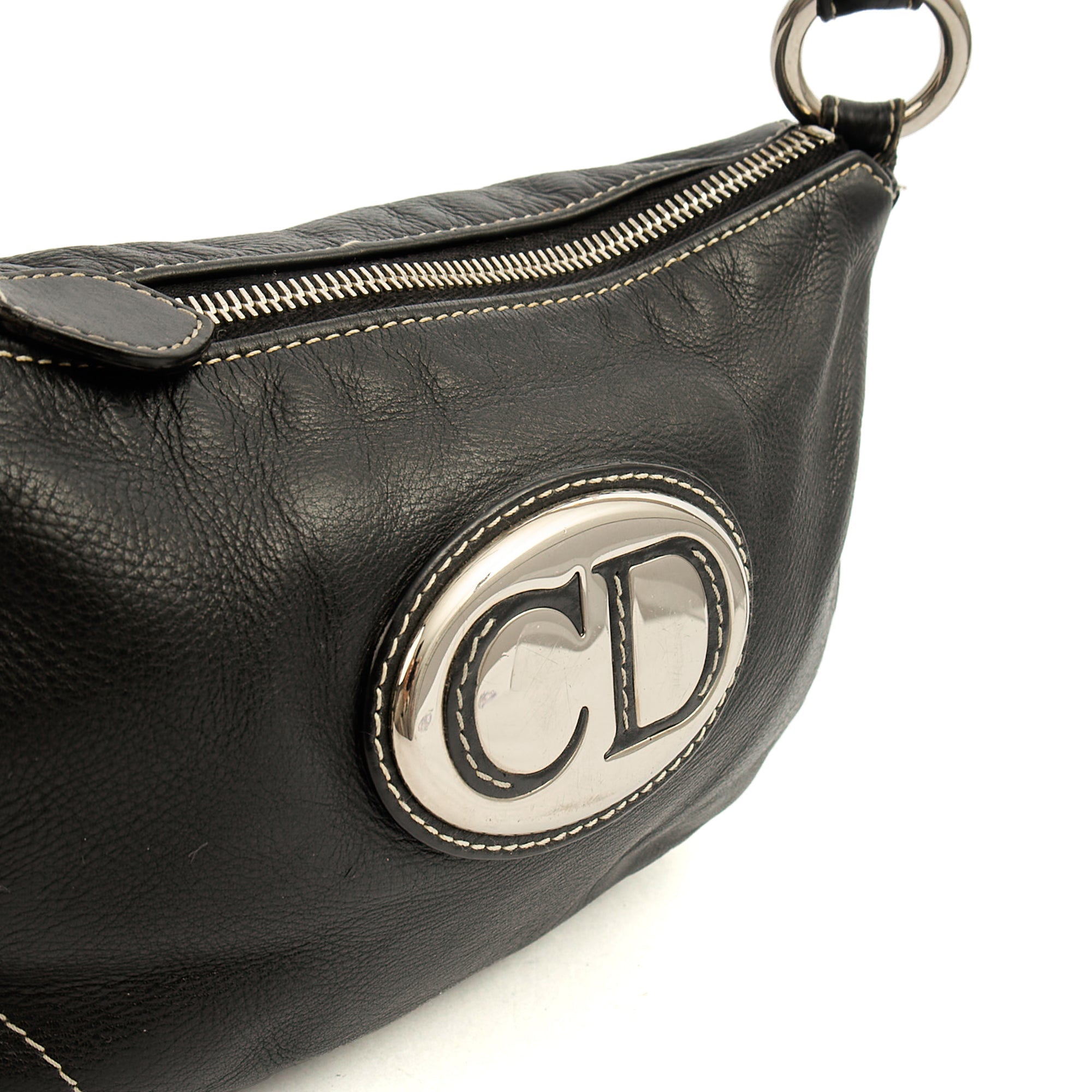 Christian Dior Shoulder Bag in Black, Leather — Alternate View 7