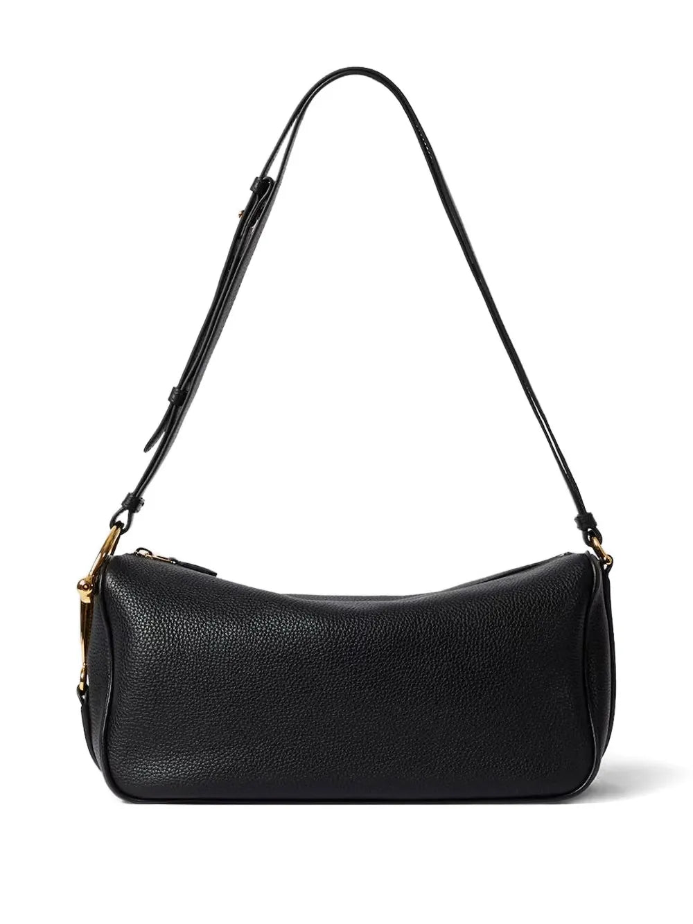 Gucci Medium Half Horsebit Grained Leather Shoulder Bag — Same as shown — Size One Size — Front View