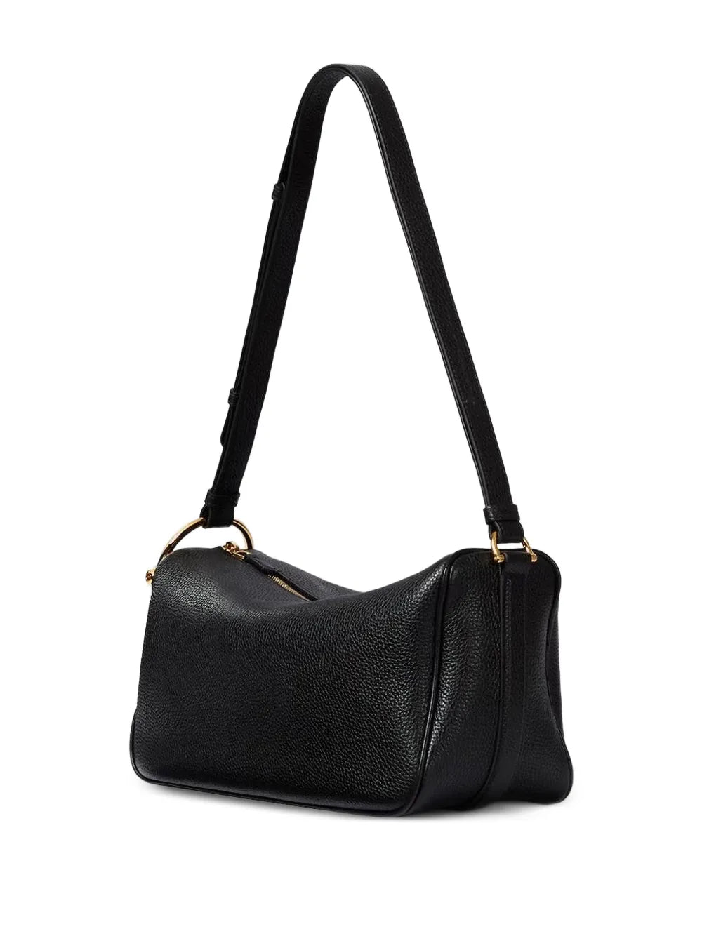 Gucci Medium Half Horsebit Grained Leather Shoulder Bag — Same as shown — Size One Size — Back View