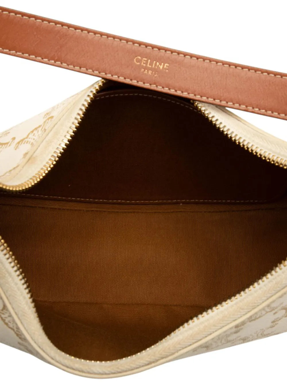 Celine Pre Owned 2021 Triomphe Coated Canvas Ava Shoulder Bag — Same as shown — Size One Size — Detail View