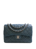 Chanel Pre Owned 2008 2009 Jumbo Classic Lambskin Single Flap Shoulder Bag — Same as shown — Size One Size — Front View