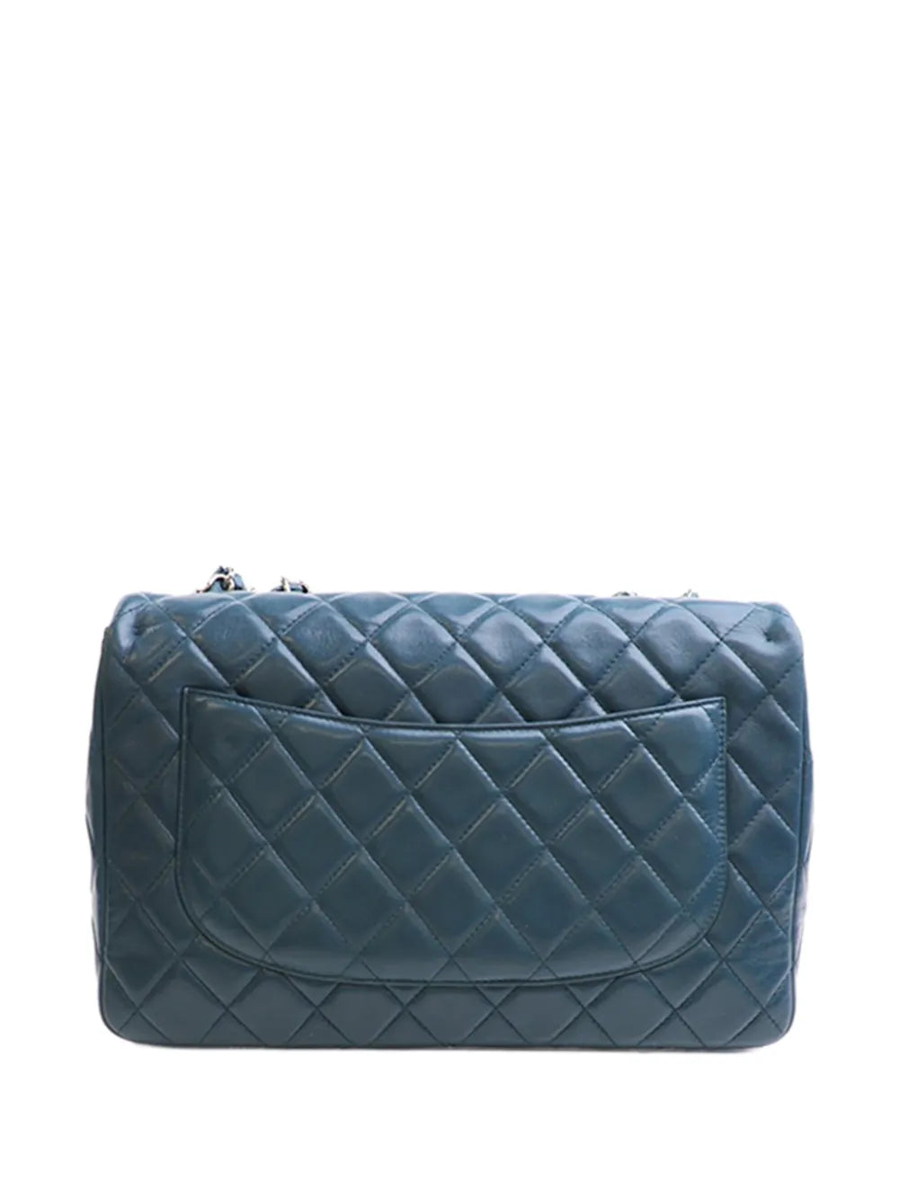 Chanel Pre Owned 2008 2009 Jumbo Classic Lambskin Single Flap Shoulder Bag — Same as shown — Size One Size — Back View