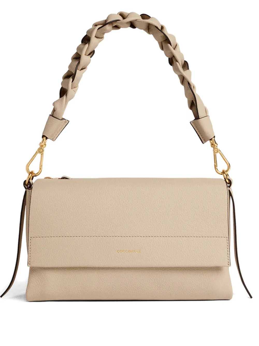 Coccinelle Small Boheme Braided Handle Shoulder Bag — Same as shown — Size One Size — Front View