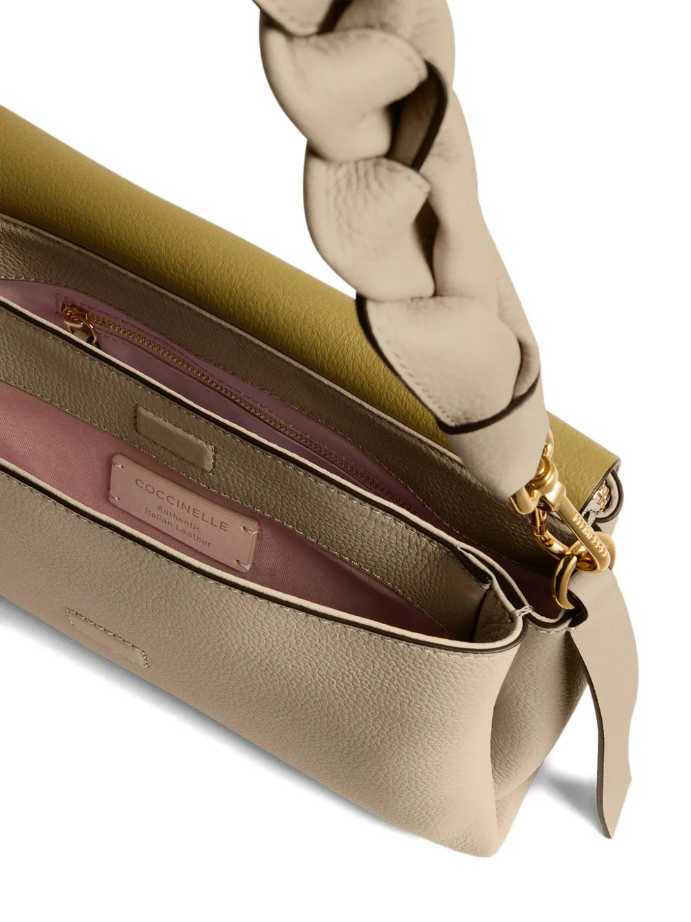 Coccinelle Small Boheme Braided Handle Shoulder Bag — Same as shown — Size One Size — Back View