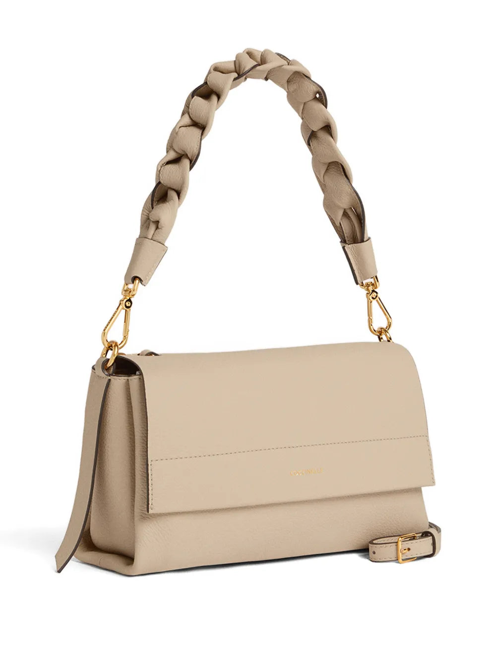 Coccinelle Small Boheme Braided Handle Shoulder Bag — Same as shown — Size One Size — Side View