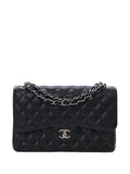 Chanel Pre Owned 2016 2017 Jumbo Classic Caviar Double Flap Shoulder Bag — Same as shown — Size One Size — Front View