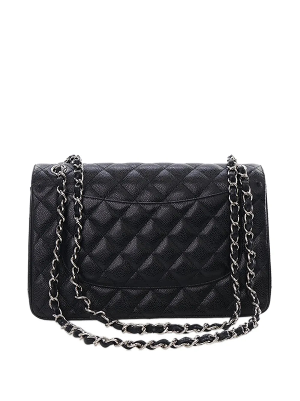 Chanel Pre Owned 2016 2017 Jumbo Classic Caviar Double Flap Shoulder Bag — Same as shown — Size One Size — Detail View