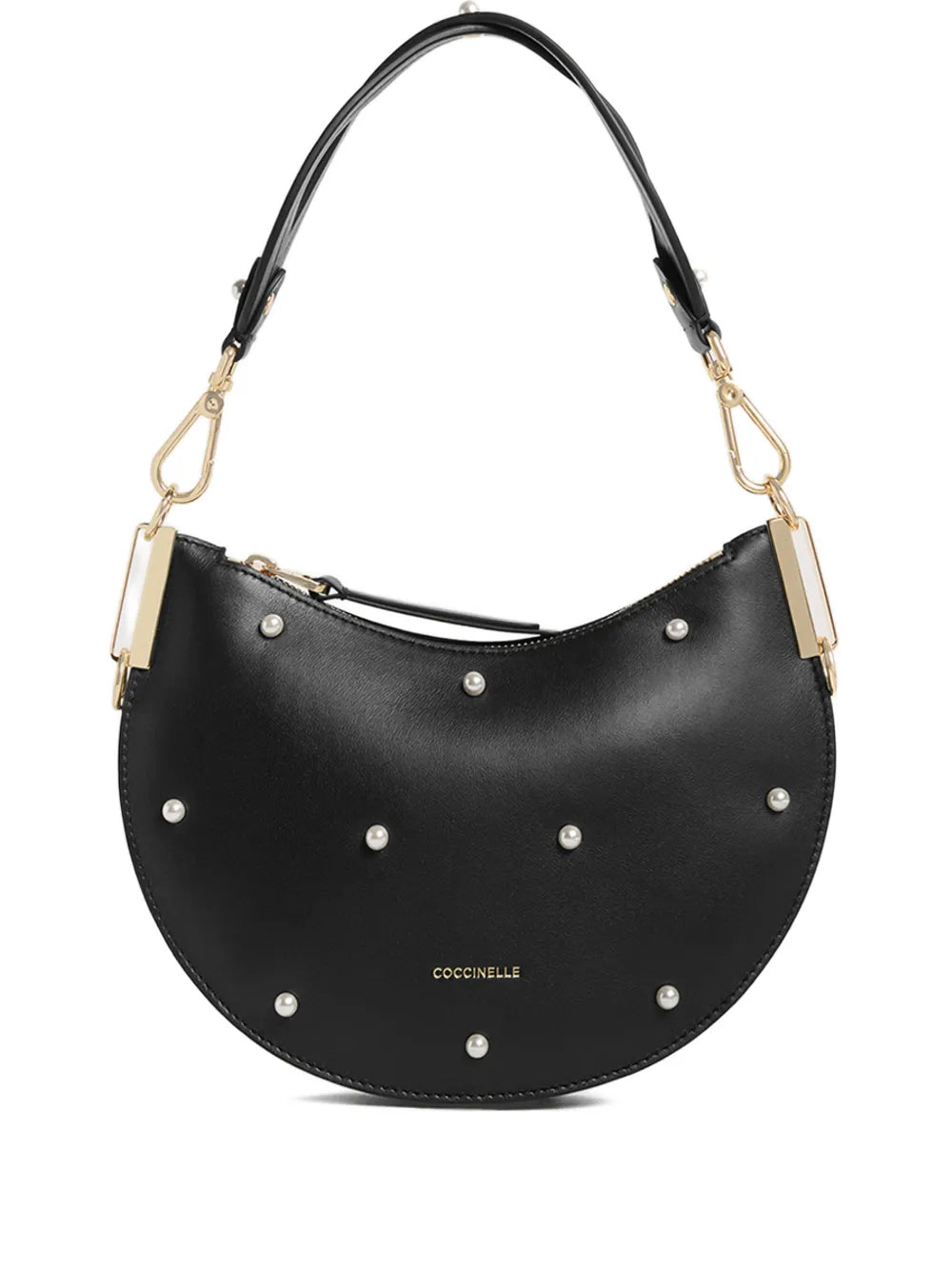 Coccinelle Small Sunup Pearl Detail Shoulder Bag — Same as shown — Size One Size — Front View