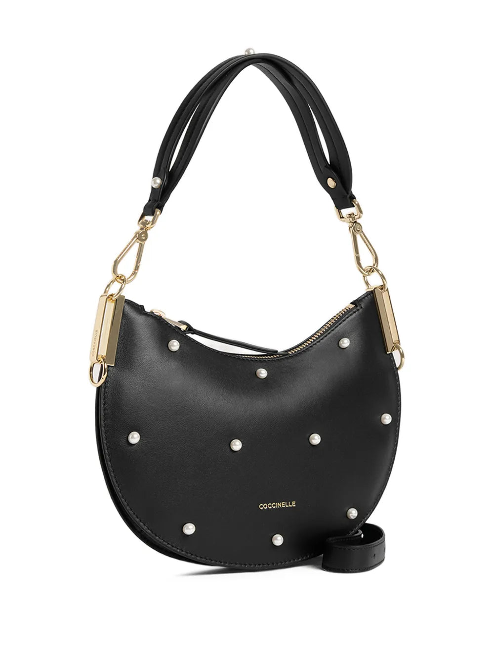 Coccinelle Small Sunup Pearl Detail Shoulder Bag — Same as shown — Size One Size — Side View