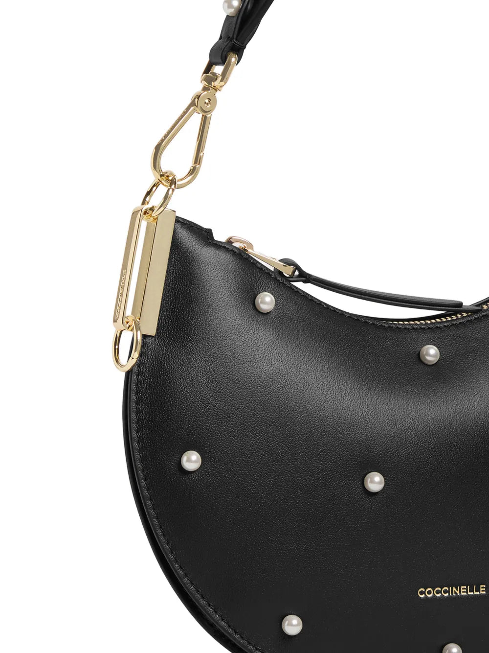 Coccinelle Small Sunup Pearl Detail Shoulder Bag — Same as shown — Size One Size — Back View