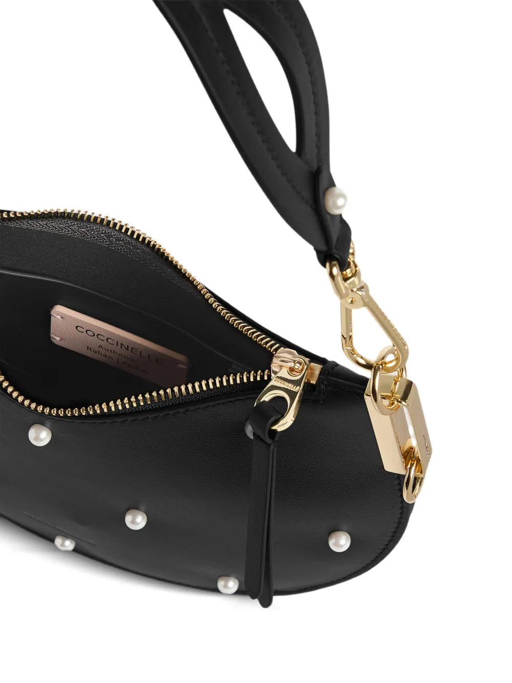Coccinelle Small Sunup Pearl Detail Shoulder Bag — Same as shown — Size One Size — Top View