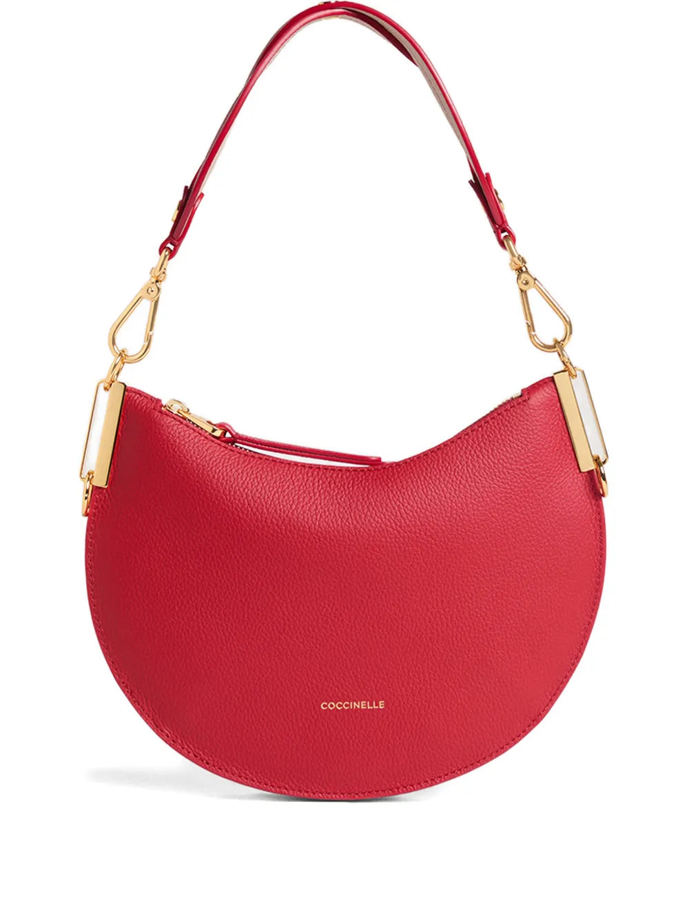 Coccinelle Zip Logo Detail Shoulder Bag — Same as shown — Size One Size — Front View