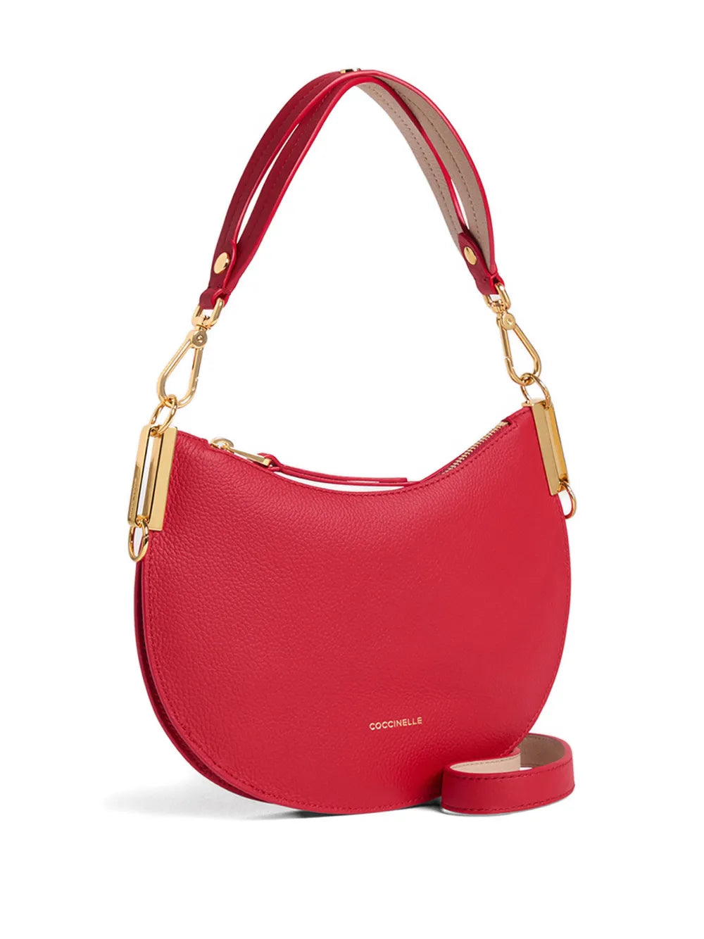 Coccinelle Zip Logo Detail Shoulder Bag — Same as shown — Size One Size — Side View