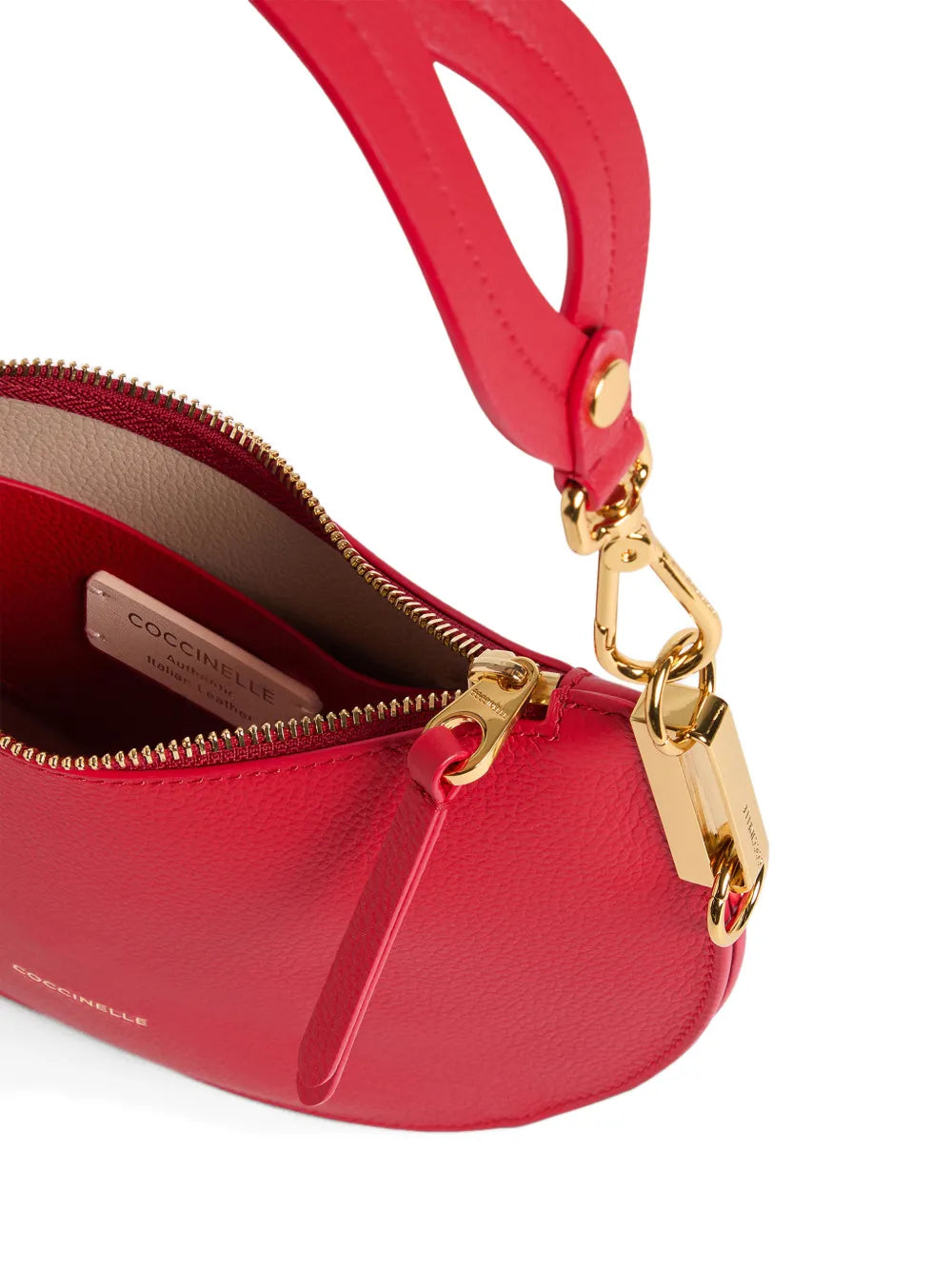 Coccinelle Zip Logo Detail Shoulder Bag — Same as shown — Size One Size — Back View
