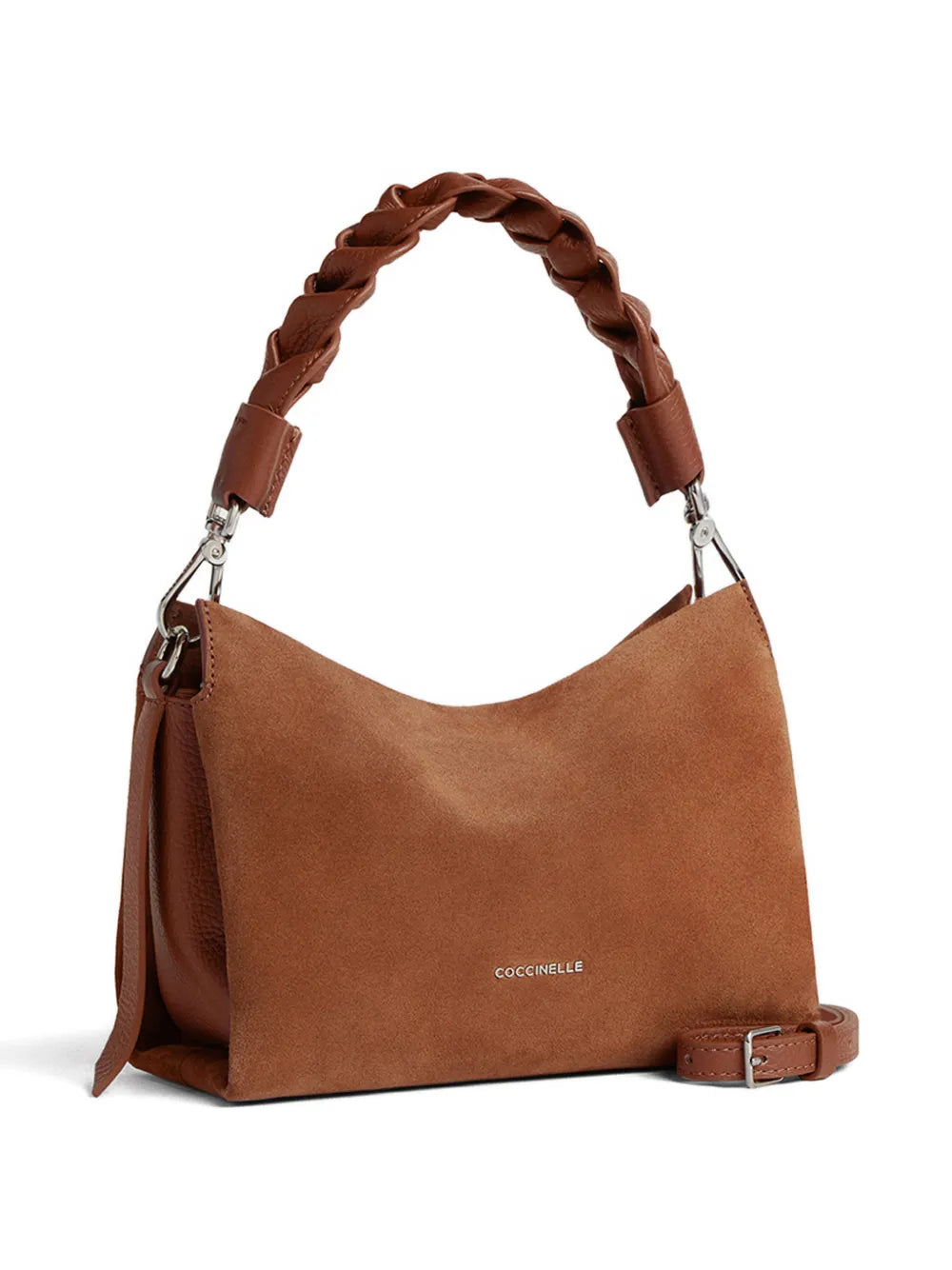 Coccinelle Small Boheme Braided Handle Shoulder Bag — Same as shown — Size One Size — Side View