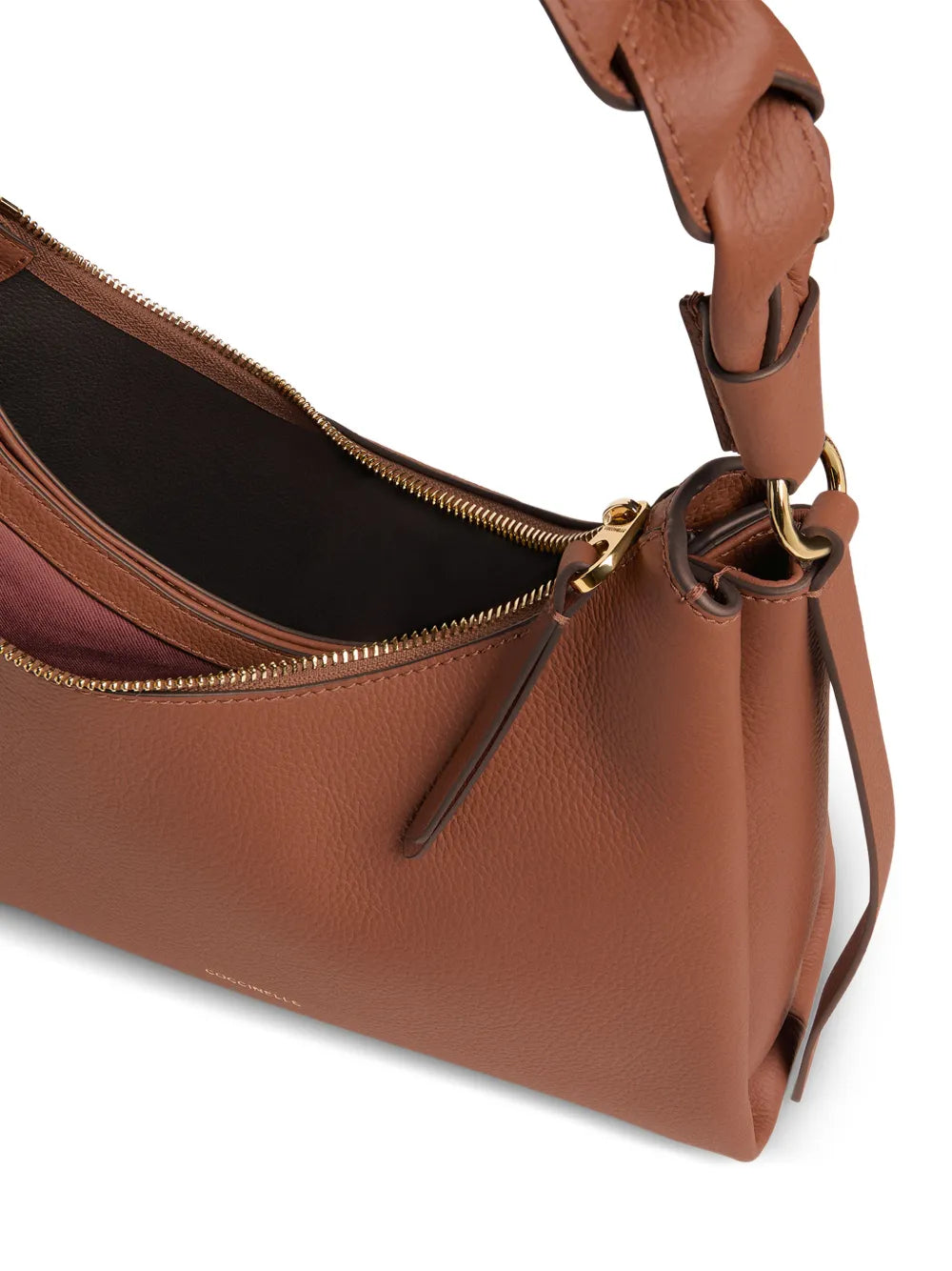Coccinelle Small Boheme Braided Handle Shoulder Bag — Same as shown — Size One Size — Top View