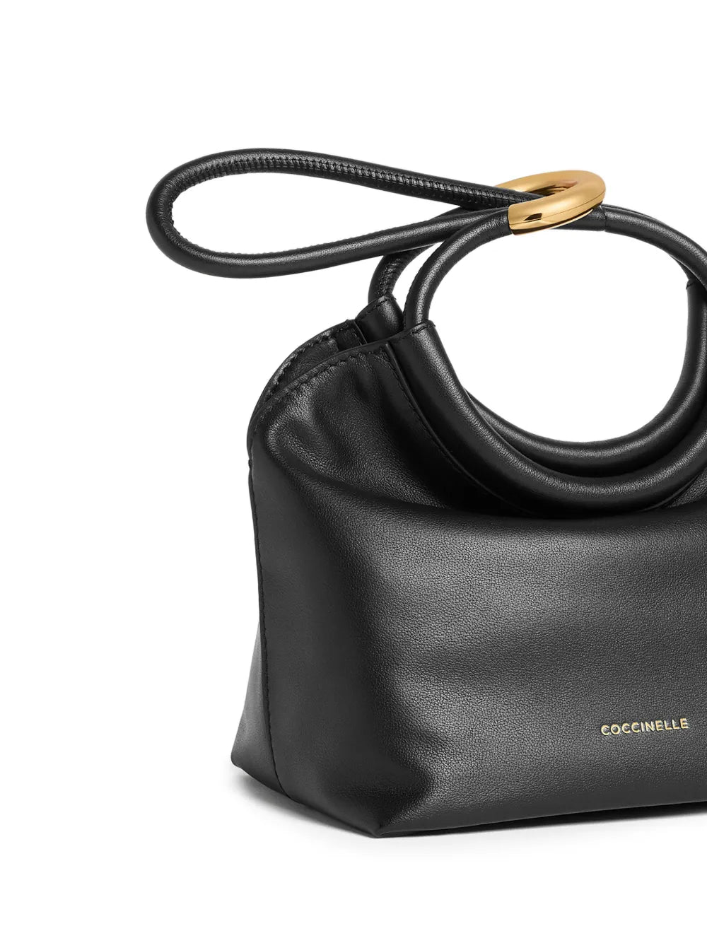 Coccinelle Small Finn Ring Handle Shoulder Bag — Same as shown — Size One Size — Back View