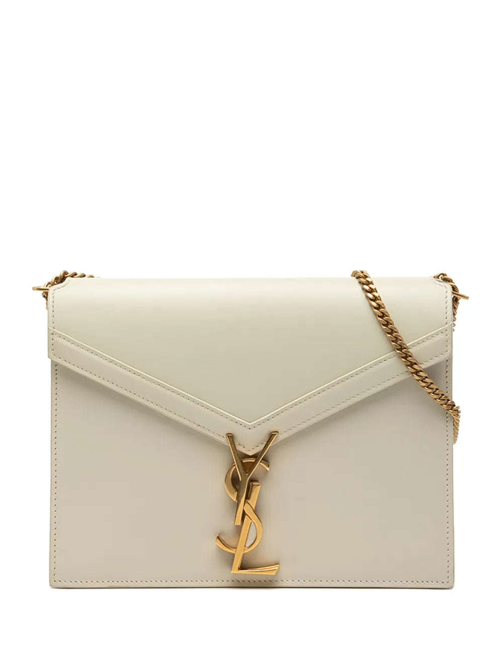 Saint Laurent Pre Owned 2018 Smooth Calfskin Monogram Cassandra Clasp Bag Shoulder Bag — Same as shown — Size One Size — Front View