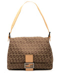 Fendi Pre Owned 2000 2010 Zucchino Canvas Mamma Forever Shoulder Bag — Same as shown — Size One Size — Front View