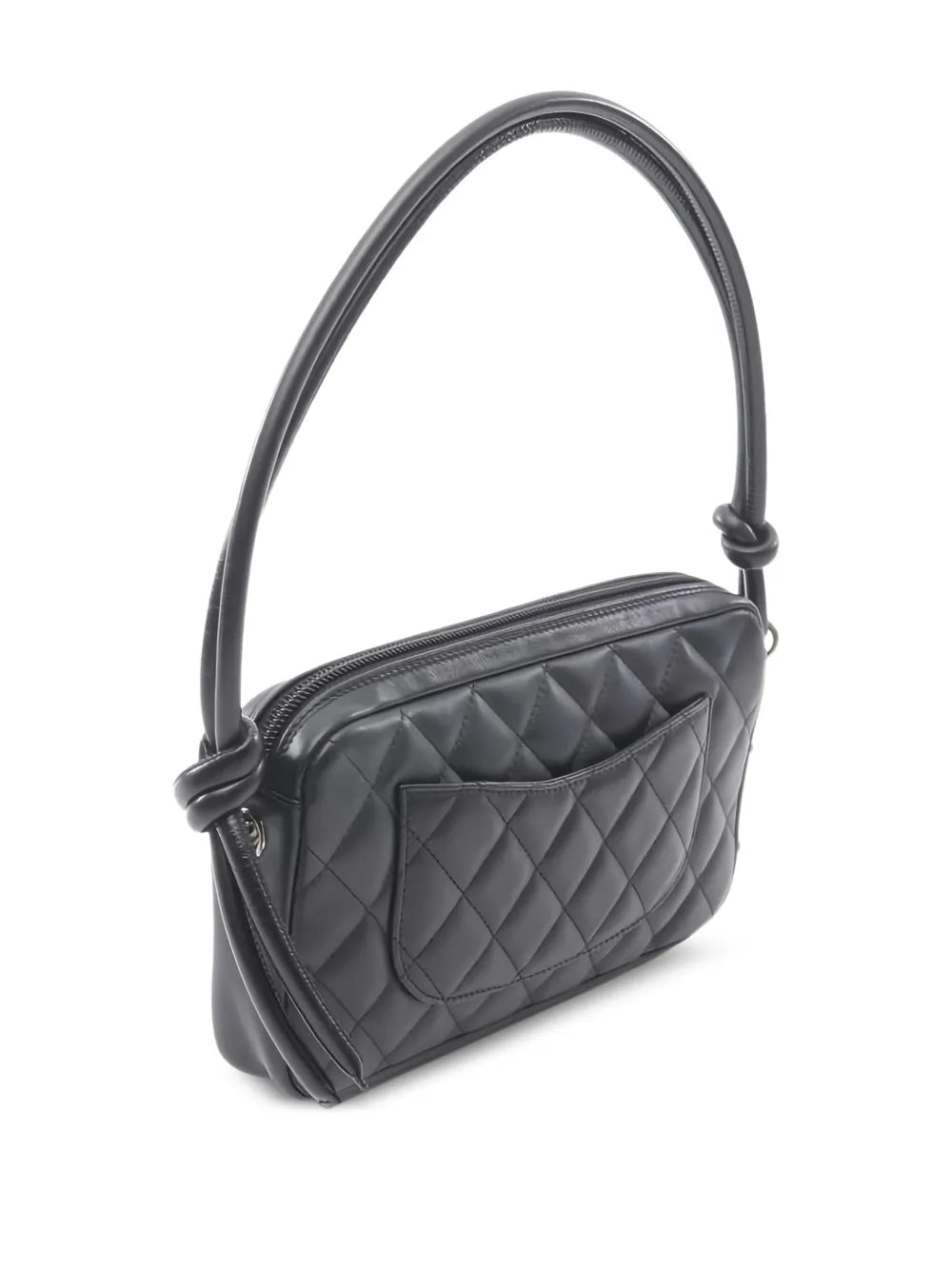 Chanel Pre Owned 2003 2004 Cambon Line Quilted Leather Shoulder Bag — Same as shown — Size One Size — Side View