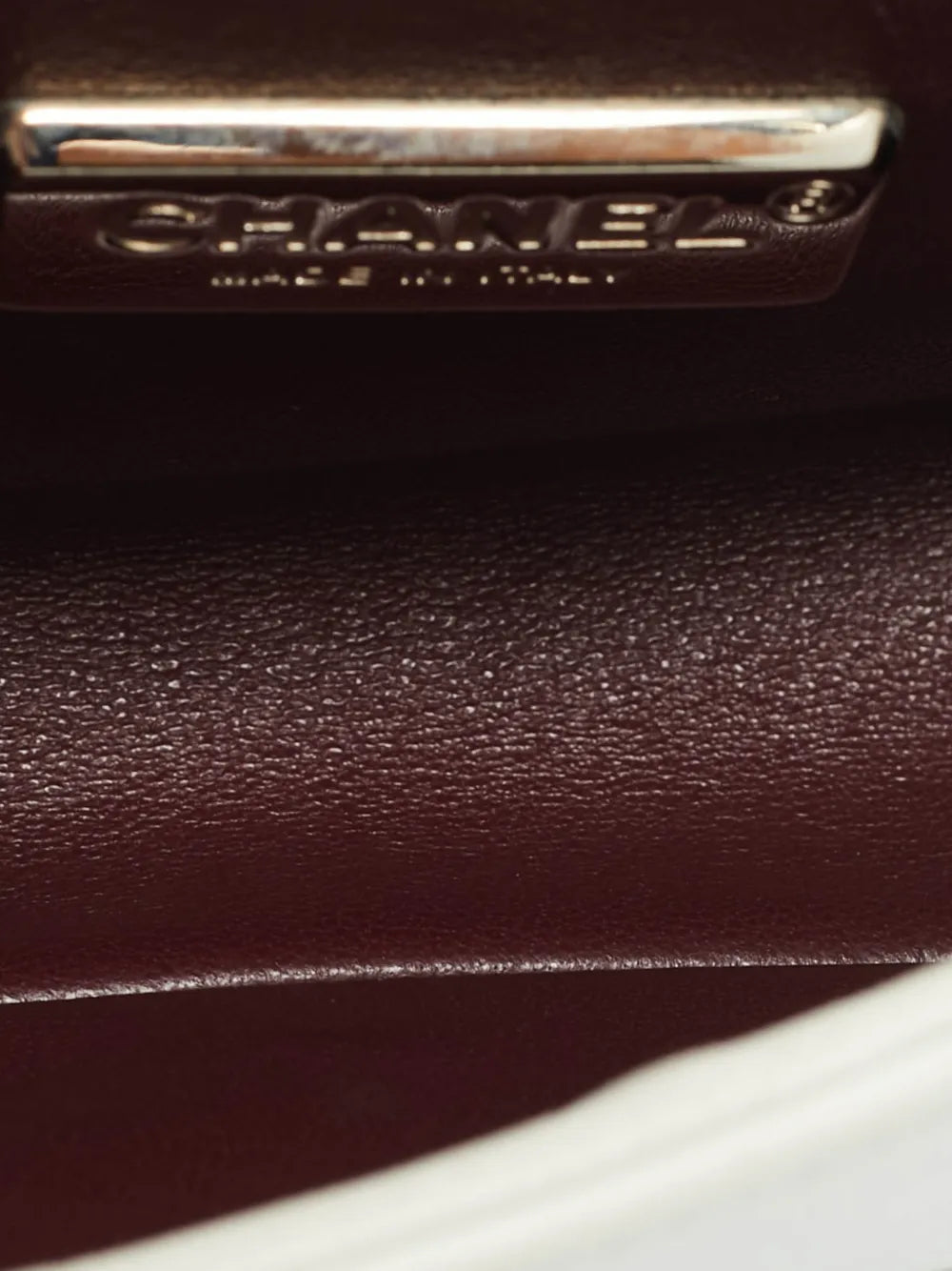 Chanel Pre Owned 2016 2017 Boy Channel Chevron Stitching Leather Shoulder Bag — Same as shown — Size One Size — Top View