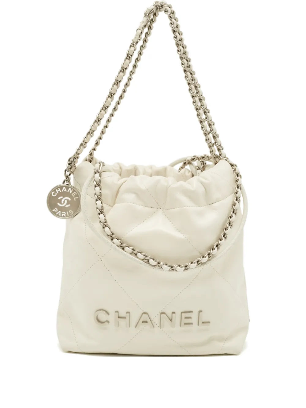 Chanel Pre Owned 22 Mini Quilted Leather Bag — Same as shown — Size One Size — Front View